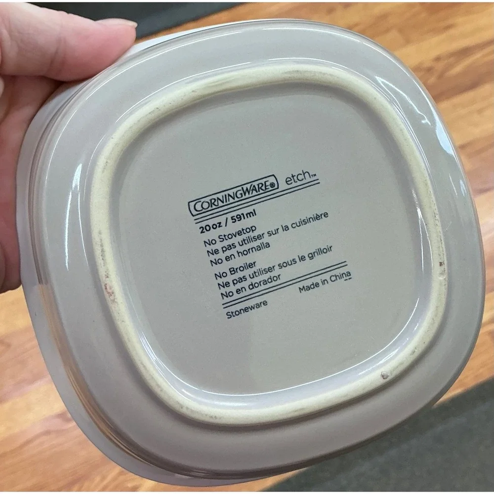 Corningware etch stoneware